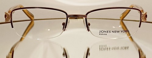 Originale JONES NEW YORK J136 Eyeglasses BROWN New Metal 48-17-135 Petite - Picture 3 of 13