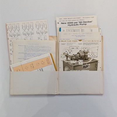Vintage Miller Hydraulic System Design Kit With Fluid Calculator - Full Folder