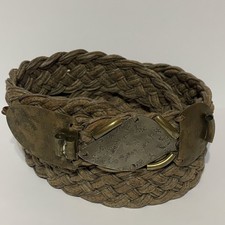 Marjorie Baer SF Size 36 Braided Belt W/ Mixed Metal Buckle