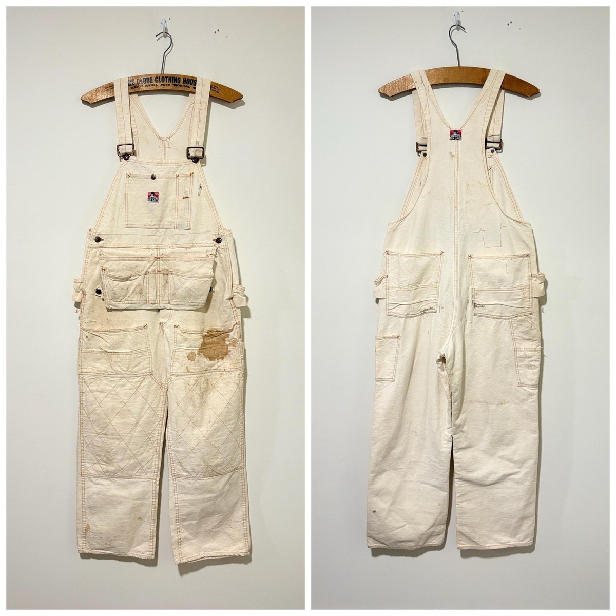 50s 60s vintage Ben Davis 100% cotton overalls work wear size 32