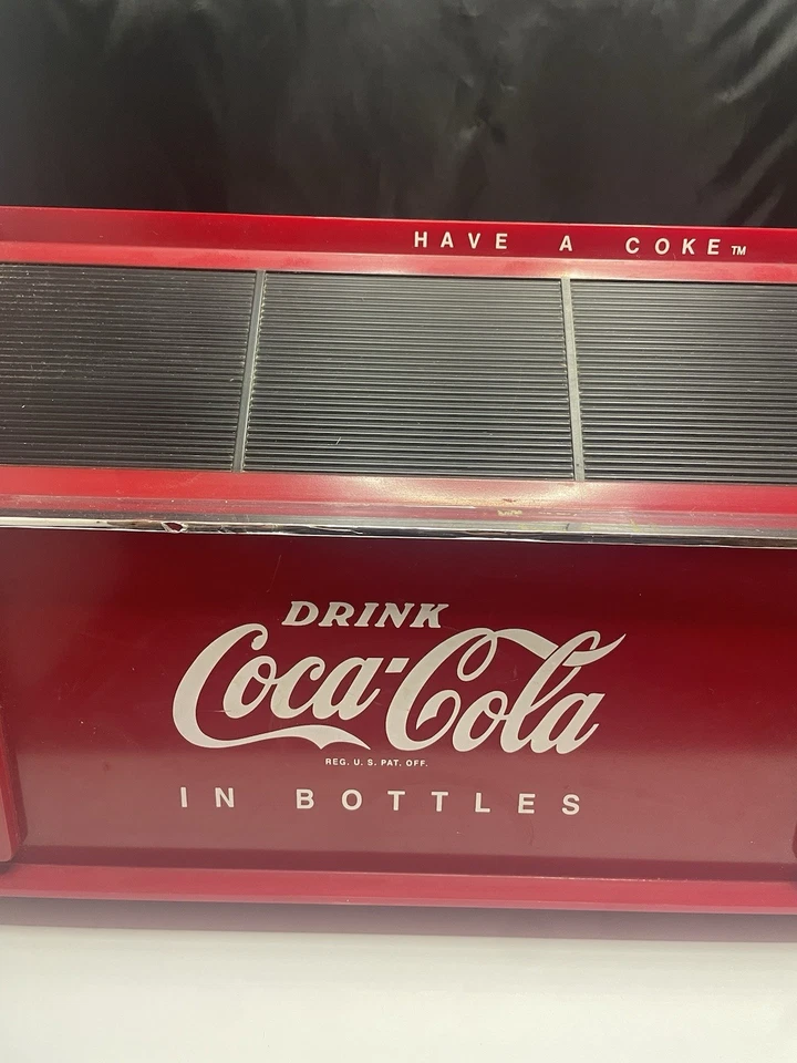 "Bebida vintage Coca Cola en botellas caja de pan coleccionable 1995-16"" de longitud" Foto 2 de 4