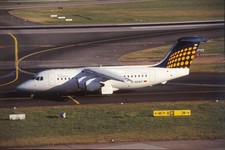 Diapositiva D-AEWF British Aerospace BAe 146-200 Eurowings 35 mm senza cornice O95-7-5