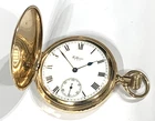 1917 Stunning WALTHAM 17 J R/Gold Hunter Gents Pocket Watch. Serviced. Antique