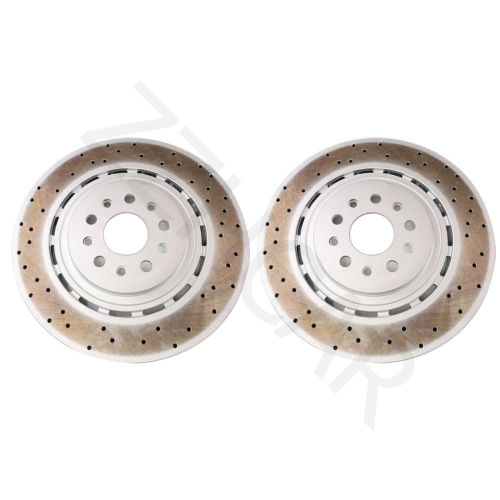 For 2014-2021 Maserati Ghibli Quattroporte Front Brake Rotors set of 2 670030935