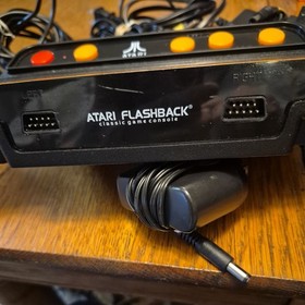 Atari Flashback Black Portable Video Game Home Console With Controllers & wires 