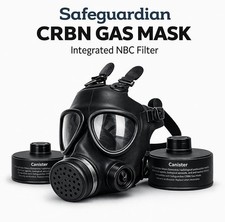 CBRN Gas Mask with NBC Filter &ndash; Full Face Respirator Chemical, Biological