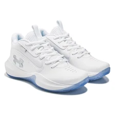 UNDER ARMOUR-New-Men's White/Ice Lockdown 7 Basketball Shoes-3028512-103-Size 12