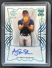 2021 Leaf Trinity AJ Smith-Shawver Platinum Auto #/99