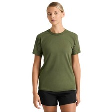 SOFFE Unisex Cotton Military Tee 3 Pack Olive Drap Green Size Small New