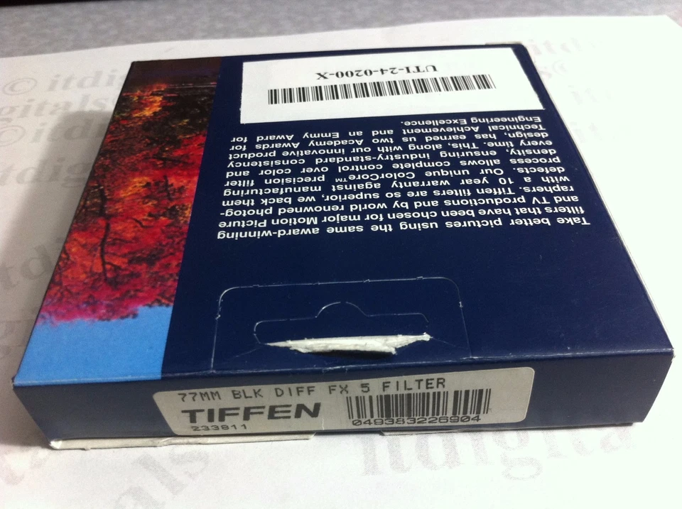 Tiffen 77mm Black Diffusion / FX 5 Glass Lens Filter OEM Genuine 77 mm 72BDFX5 - Image 4 of 4