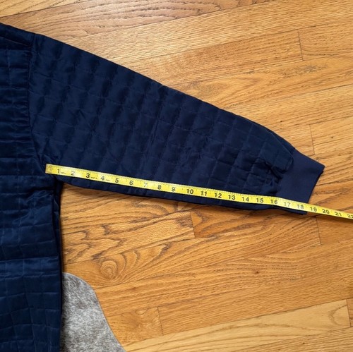 LUNYA $298 BNWT Quilted Silk Sweatshirt in Deep Blue Size L - Picture 9 of 9