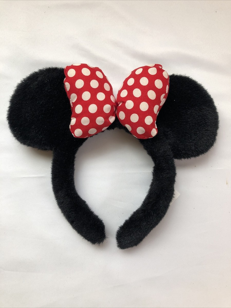 Disney world Polka Dot Minnie Style Ear Headband - Red & White Bow NWT Redesigned Sequin Polka-Dot Minnie Ear Headband at Walt  main image 4
