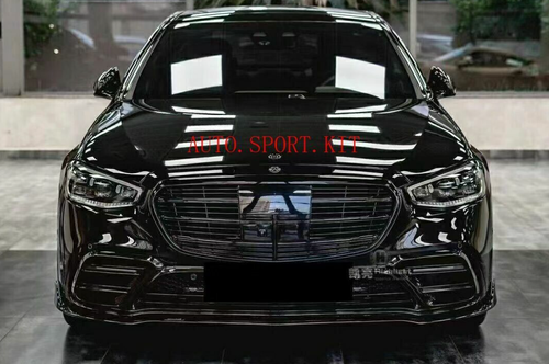For Mercedes S-Class W223 Body Kits Bs Style Front Lip Rear Diffuser Real Carbon - Picture 3 of 9
