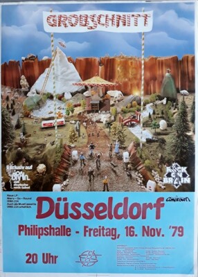 GROBSCHNITT - 1979 - In Concert - Merry go Round Tour - Poster - Düsseldorf B