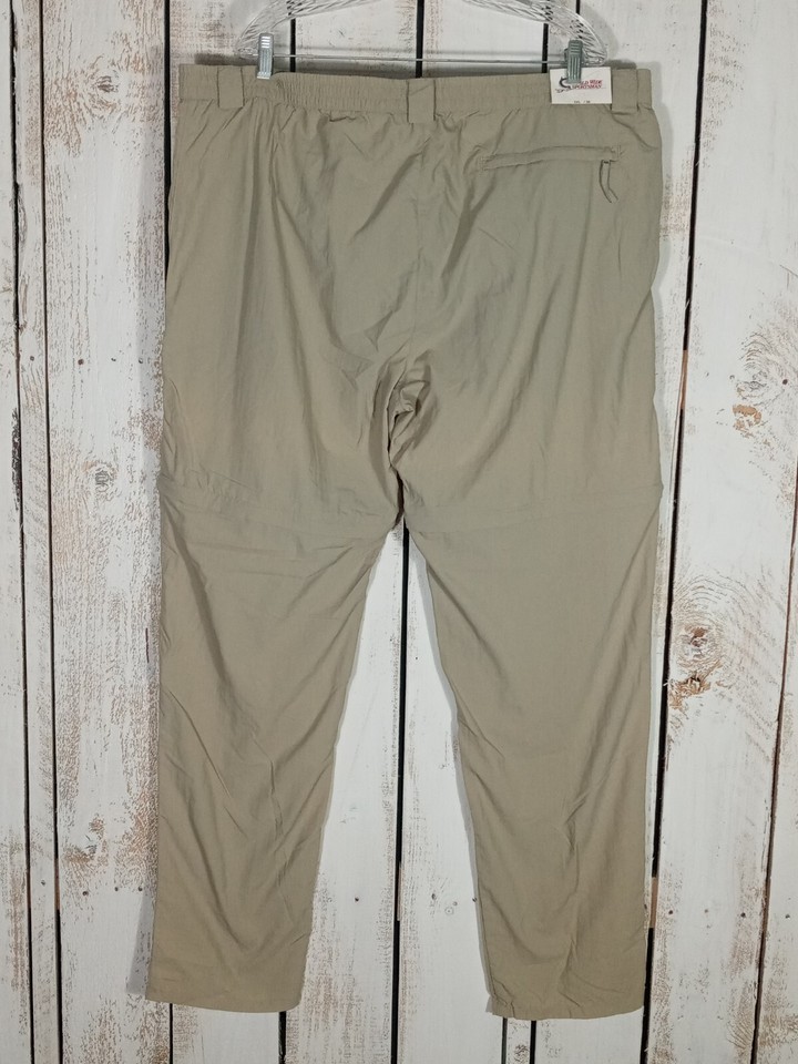NWT World Wide Sportsman 2XL Nylon Zip Off Pants Fishing Hike Shorts