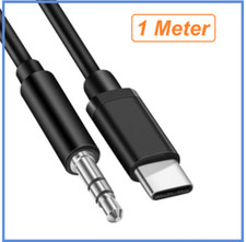 Type-C USB-C to 3.5mm Male Audio Jack AUX Cable Adapter for Car Stereo Samsung