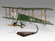 Avro 504 K Queensland & N.T. Aerial Services Desk Wood Airplane Model Small 1/32