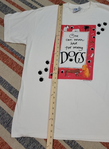 Vtg 90s Dog Parent Single Stitch Made In USA T Shirt XL X-Large Animal Lover - Picture 8 of 12