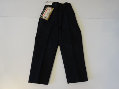 Vintage 60s LEVIS Big-E STA-PREST Black Zippered Pants Kids 2