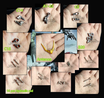 AE reinforced metal modified replace part 26 pcs set for MG 1/100 Barbatos *