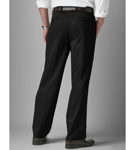 MENS FLEECE LINED BIG & TALL DRESS PANTS CLASSIC FIT-W/UNFINISHED HEM-SIZE 40