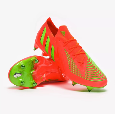 NEW Adidas Predator Edge.1 SG Soccer Cleats GW1010 Size 8.5 Solar Red s-l400.jpg main image 2