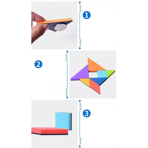 Magnetic Puzzle Tangram Game Learning Educational Drawing Board Games W.vm - Picture 8 of 9