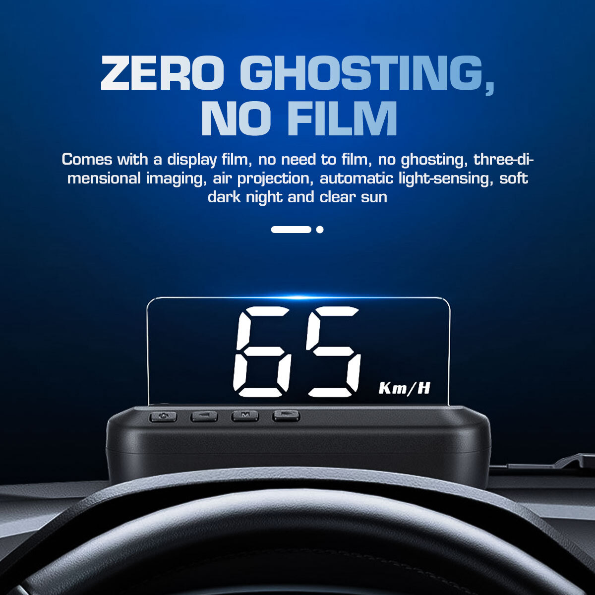 Car GPS Speedometer Heads Up Display HUD Speed Warning Alarm Digital