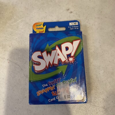 New SWAP Card Game Patch Products 2002 Swift Swappin Switchin Slappin Card Game