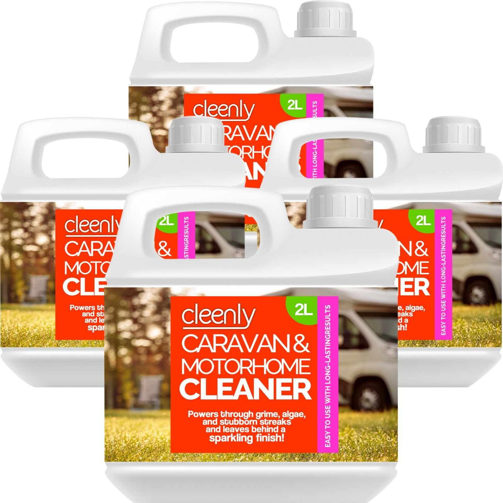 Cleenly Caravan & Motorhome Concentrated Cleaner Black Streak Algae Remover 8L