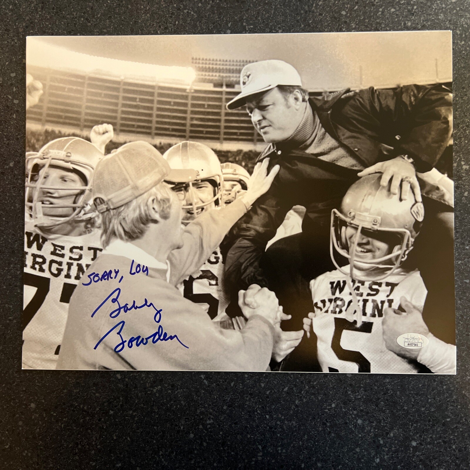 Bobby Bowden Autographed Signed West Virginia Mountaineers COACH WVU 11x14 Photo!! Sorry, Lou Peach Bowl FSU JSA Cert 