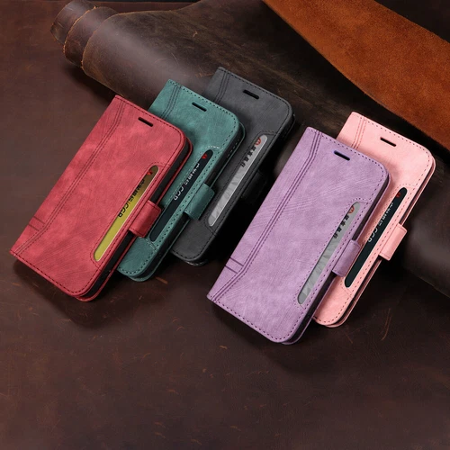 Flip Leather Card Wallet Phone Case for Oppo A74 A55 A54 A5 A9 A93 A77 A12 