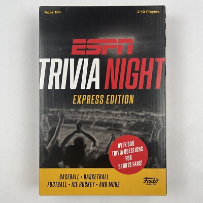 Sports Trivia Game ESPN Trivia Night Express Edition Funko Games All Genres NEW!