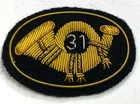 CIVIL WAR US UNION 31st INFANTRY HAT CAP KEPI INSIGNIA-SMALL