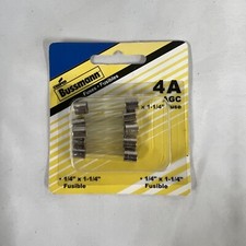 Eaton Cooper Bussmann BP/AGC-4-RP - 4 Amp 250V Glass Fuse 5pk 