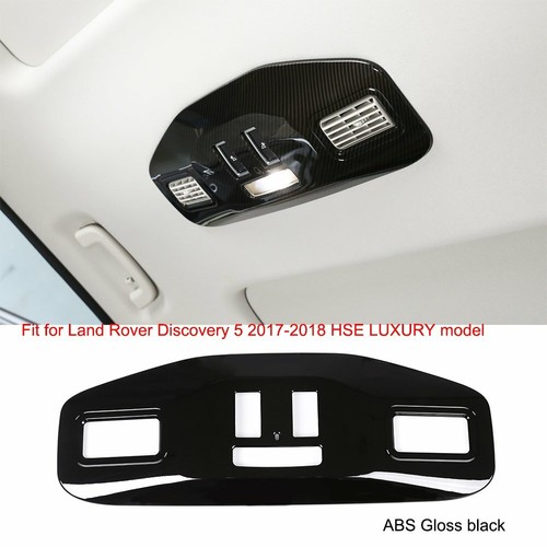 ABS Gloss Black Rear Roof Reading Light Cover For Land Rover Discovery 5 2017-18 - Foto 1 di 12