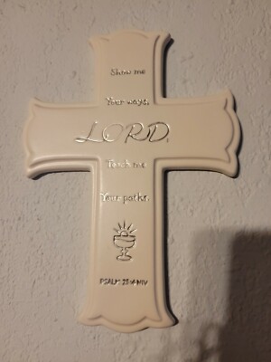Hallmark Cross Psalm 25:4 Porcelain 7 1/4'' Wall Hanging