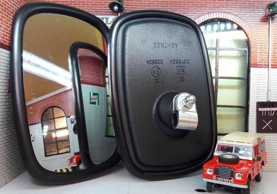 Leyland Tractor Door Mirrors Standard Convex Wing Mirror Heads MBU1024 GAM201 x2