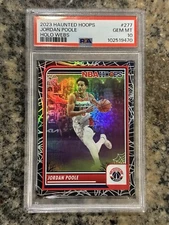 PSA 10 2023-24 Panini Haunted Hoops Jordan Poole Web Holo #277 Sp Wizards