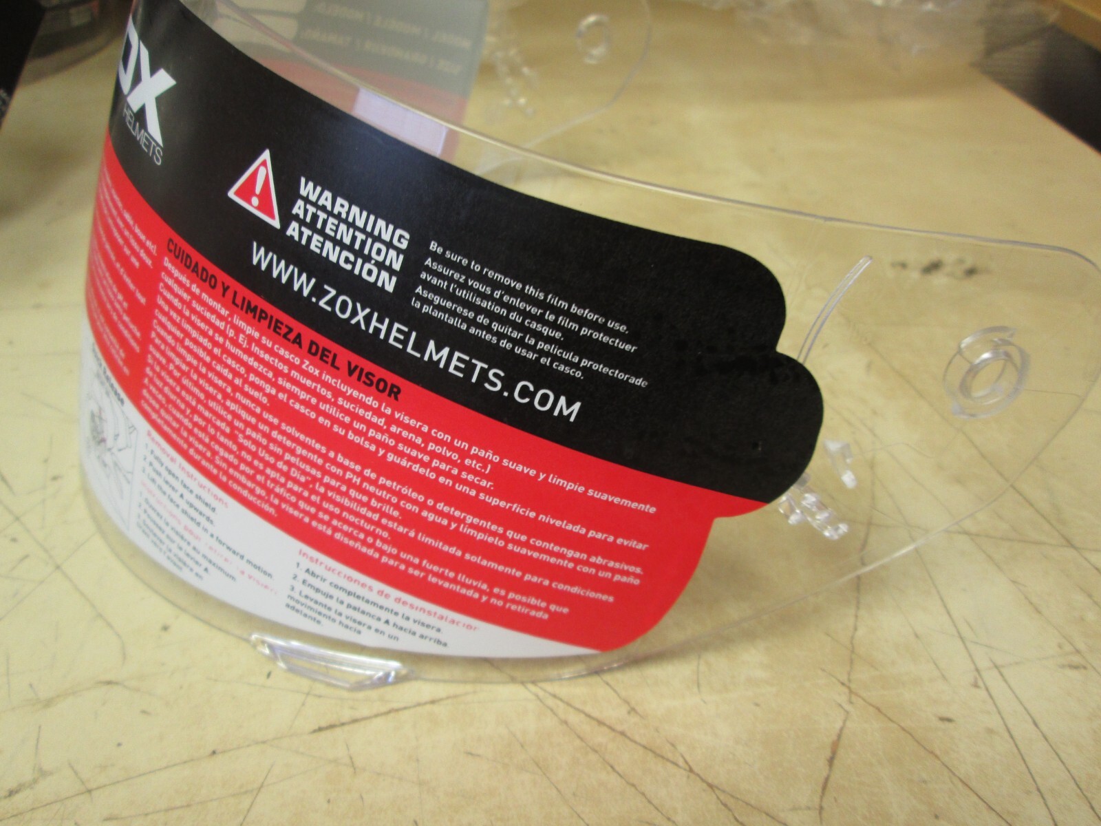 ZOX HELMET VISOR / FACE SHIELD CLEAR THUNDER 2 / BRIGADE / ODYSSEY eBay