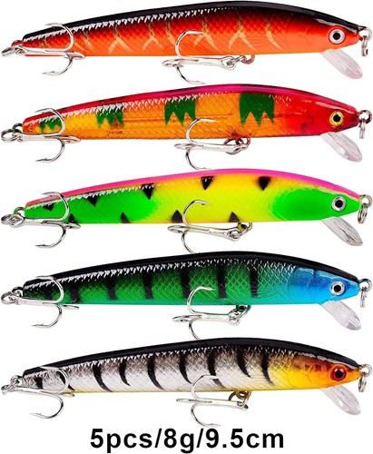 Topwater Bass Fishing Lures Kit - Hard Baits for Saltwater & Freshwater - 43pcs - Picture 7 of 9
