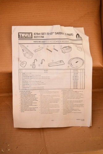 Juego de sillines Thule con herrajes completos - Imagen 2 de 5