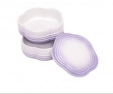 Seltener Stapelblumenbehälter Le Creuset Puder Lila Farbe