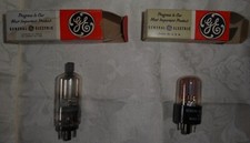 Lot of 2 Vintage GE General Electric Radio / Television Tubes