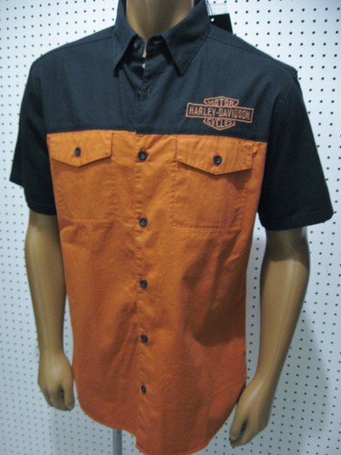 M nwt Harley-Davidson Men's Colorblock Woven Shirt 96153-23VM - Picture 5 of 8