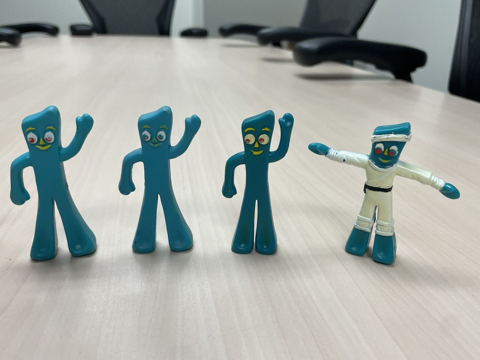 Vintage Gumby Figures Lot Of 6 And Sticker Sheet Pokey And Others Rare