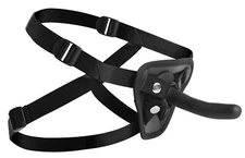 XR Strap U Pegged Pegging Dildo With Harness Black