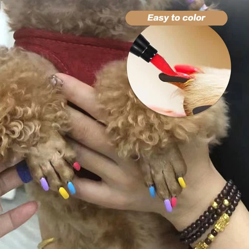 12 Colors Pet Dog Cat Nail Polish Quick Dry Safe Coloring Marke Pens DIY Tiktok - Picture 8 of 11