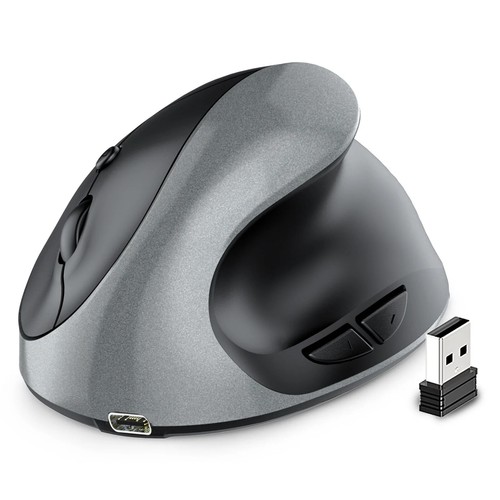 Rechargeable Vertical Mouse Wireless USB 2.4G Ergonomic Mice Mouse - Picture 8 of 17