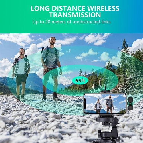 Professional Wireless Lavalier Microphone for android Cordless Bluetooth AU - Picture 8 of 21